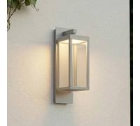 Lucande Ferdinand LED outdoor wall light, stone grey, IP54