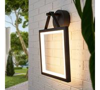 Lucande Frame-shaped LED outdoor wall lamp Mirco