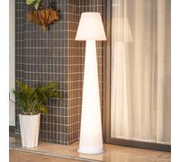 Lucande Gauri rechargeable battery LED patio light, white, 153 cm, IP44