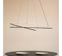 Lucande Gavril LED pendant light, 100 cm, black, dimmable