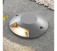 LED Recessed Floor Light 'Jeffrey' (Modern) in Silver Made of Aluminium (1 Light Source,) from Lucande | Outdoor recessed Floor Light