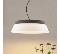 Lucande Jusanna LED pendant light, clear glass