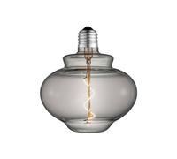 Lucande LED bell-shaped bulb, E27 4W, Ø 16 cm, 1800K, smoked