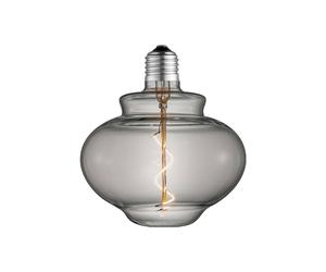Lucande LED bell-shaped bulb, E27 4W, Ø 16 cm, 1800K, smoked