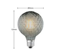 Lucande LED bulb E27 G95 4W 1,800K dimmable smoke