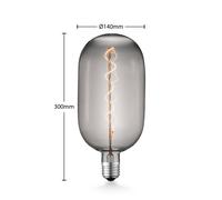 Lucande LED bulb E27 T140 4W 1,800K dimmable smoke