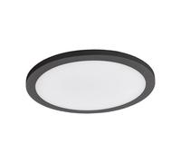 Lucande LED Ceiling Light Outdoor Malena with Motion Detector (Modern) in Black Made of Aluminium (1 Light Source,) from Outdoor