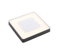 Lucande LED Ceiling Light Outdoor Sora with Motion Detector (Modern) in Black Made of Aluminium (1 Light Source,) from Outdoor