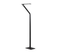 Lucande LED Floor Lamp Salome dimmable (Modern) in Black Made of Aluminium for e.g. Office & Workroom (1 Light Source,) from Standard