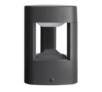 Lucande LED Outdoor Lights Pirron (Modern) in Black Made of Aluminium (90 Light Sources,) from Pillar, Garden Path Bollard lamp