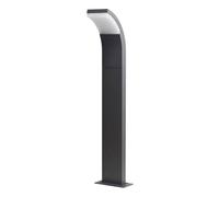 Lucande LED Outdoor Lights Timm (Modern) in Black Made of Aluminium (1 Light Source,) from Garden, Path Bollard lamp Pillar