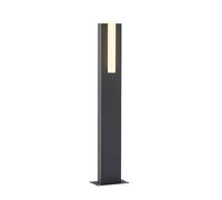 Lucande LED Outdoor Lights Virgalia (Modern) in Black Made of Aluminium (1 Light Source,) from Garden, Path Bollard lamp Pillar