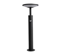Lucande LED Outdoor Lights with Sensor Fenia Motion Detector (Modern) in Black Made of Aluminium from Garden Light, Path Bollard lamp Pillar
