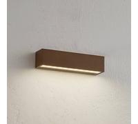 Lucande LED outdoor wall lamp Lengo, 25 cm, brown, down, 3000K