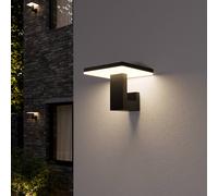 Lucande LED outdoor wall lamp Olesia, angular shape