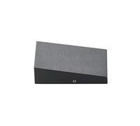 Lucande LED Outdoor Wall Light Adarey (Modern) in Silver Made of Aluminium (1 Light Source,) from wall lamp for Exterior/Interior Walls, House Terrace und Balcony