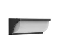 Lucande LED Outdoor Wall Light Aune (Modern) in Black Made of Aluminium (1 Light Source,) from wall lamp for Exterior/Interior Walls, House Terrace und Balcony