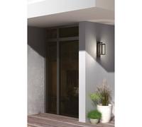 Lucande LED outdoor wall light Ferdinand, set of 2, grey, 38 cm