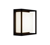 Lucande LED Outdoor Wall Light Ilirian (Modern) in Black Made of Aluminium (1 Light Source,) from wall lamp for Exterior/Interior Walls, House Terrace und Balcony