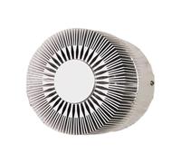 Lucande LED Outdoor Wall Light Lennias (Modern) in Silver Made of Aluminium for e.g. Bathroom (1 Light Source,) from wall lamp Exterior/Interior Walls, House Terrace und Balcony