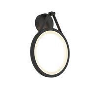 Lucande LED Outdoor Wall Light Mirco (Modern) in Black Made of Aluminium (1 Light Source,) from wall lamp for Exterior/Interior Walls, House Terrace und Balcony