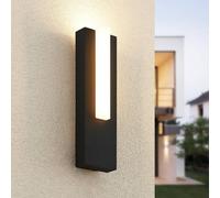 Lucande LED outdoor wall light Virgalia, 31cm, anthracite, IP65