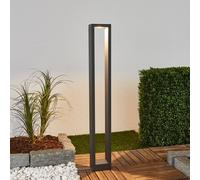 Lucande LED path light Jupp, set of 4, 90 cm, anthracite, IP54