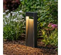 Lucande LED pedestal light Tavion, 40 cm, anthracite, IP65