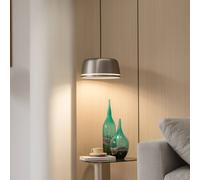 Lucande LED pendant light Faelinor, grey, aluminium, Ø 35 cm