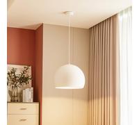 Lucande LED pendant light Lythara, white, Ø 50 cm, aluminium
