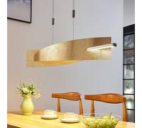 Lucande LED pendant light Marija, 101 cm, gold-coloured, dimmable