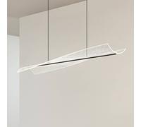 Lucande LED pendant light Vellia, black, length 112 cm, CCT