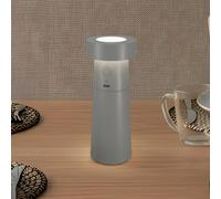 Lucande LED salt shaker Salt, light grey, rechargeable battery, IP44