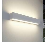 Lucande Lengo LED outdoor wall lamp, 50 cm, white, up/down, 3000K