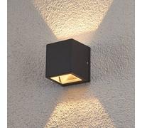 Lucande Maurice outdoor wall light, anthracite, metal, IP54