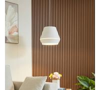Lucande Mynoria LED pendant light, white, aluminium, Ø 35 cm