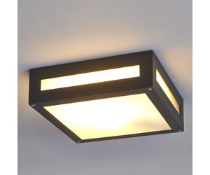 Lucande Nerea rectangular outdoor ceiling light