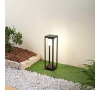Lucande Nilea LED solar path light, 50 cm, black, sensor