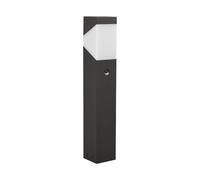 Lucande Outdoor Lights with Sensor Kiran dimmable Motion Detector (Modern) in Black Made of Aluminium (1 Light Source, E27) from Pillar Garden Path Bollard