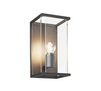 Lucande Outdoor Wall Light Annalea dimmable (Modern) in Black Made of Aluminium (1 Light Source, E27) from wall lamp for Exterior/Interior Walls House Terrace und Balcony