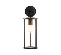 Lucande Outdoor Wall Light Emmeline dimmable (Modern) in Black Made of Aluminium (1 Light Source, E27) from wall lamp for Exterior/Interior Walls House Terrace und Balcony