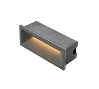 Lucande Outdoor Wall Light Jaano (Modern) in Black Made of Aluminium (1 Light Source,) from Brick, Wall lamp for Exterior/Interior Walls House Terrace und Balcony
