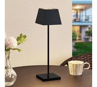 Lucande Patini LED table lamp for outdoors, black