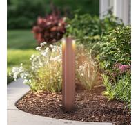 Lucande Raiku LED path light, rust-coloured, aluminium, 65 cm