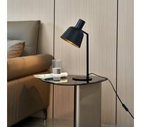 Lucande Servan table lamp, black iron