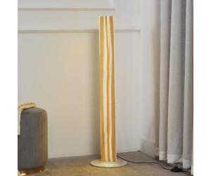 Lucande Silja LED floor lamp, 101 cm, wood, resin, 3000K