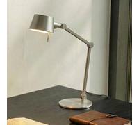 Lucande Silka table lamp, 93 cm, nickel, adjustable, E27