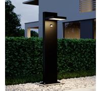 Lucande Silvan LED path light, anthracite, 65 cm, sensor