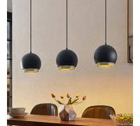 Lucande Sivanel hanging light, 3-bulb