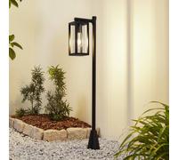 Lucande Siveta path light, 100 cm high, black, E27, IP65